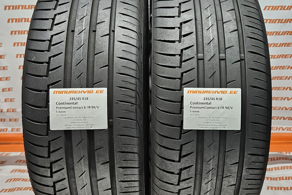 Used summer tire 235/45R18 Continental PremiumContact 6 FR 94/V 4424