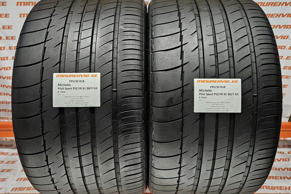 Used summer tire 295/30R18 Michelin Pilot Sport PS2 FR XL 98/Y N3