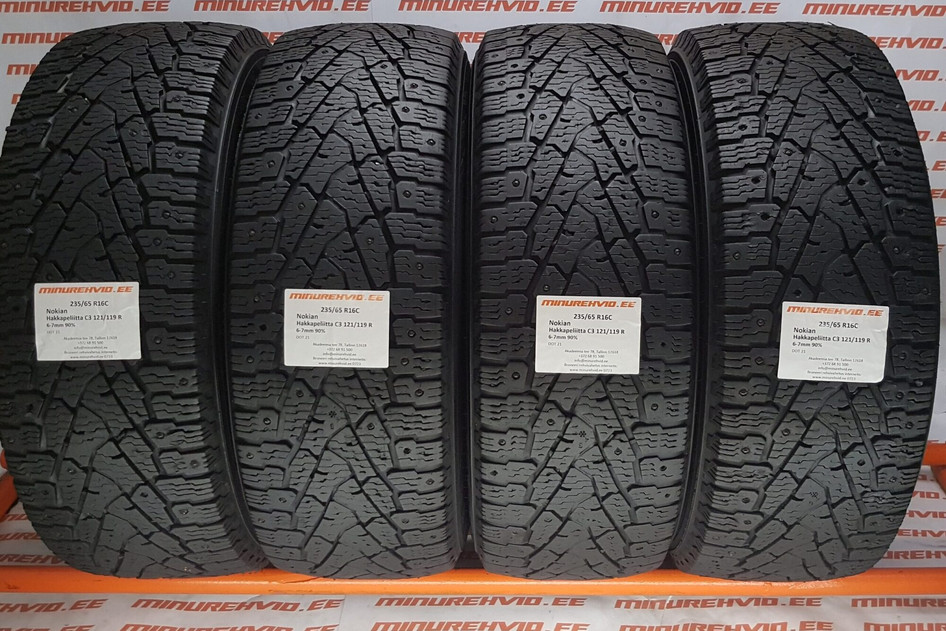 Used studded tire 235/65R16 Nokian Hakkapeliitta C3 121/119 R/