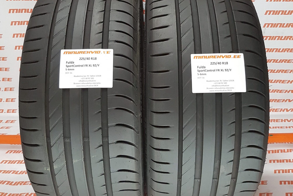 Kasutatud suverehv 225/40R18 Fulda SportControl FR XL 92/Y
