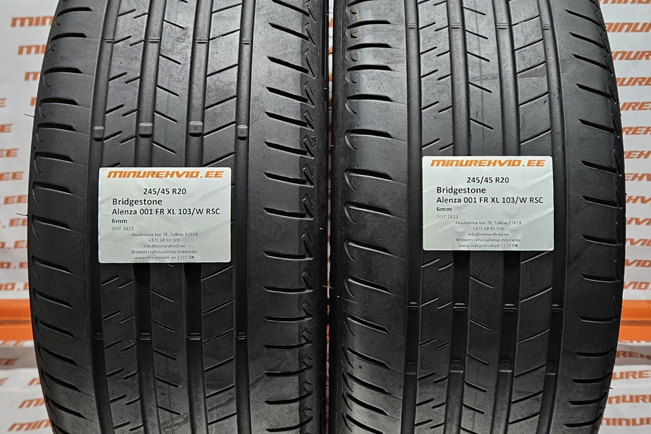 Used summer tire 245/45R20 Bridgestone Alenza 001 FR XL 103/W RSC