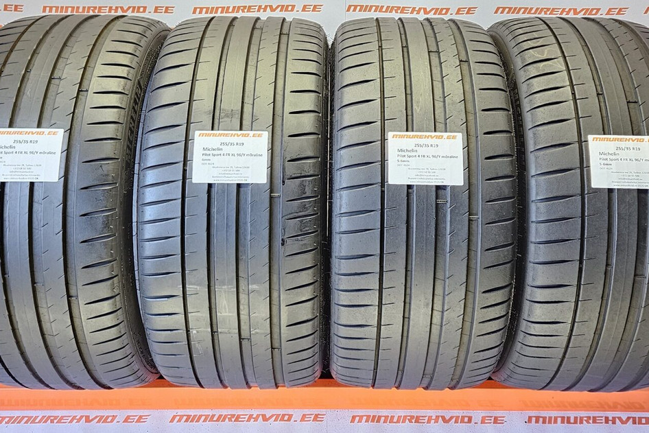 Kasutatud suverehv 255/35R19 Michelin Pilot Sport 4 FR XL 96/Y mõraline