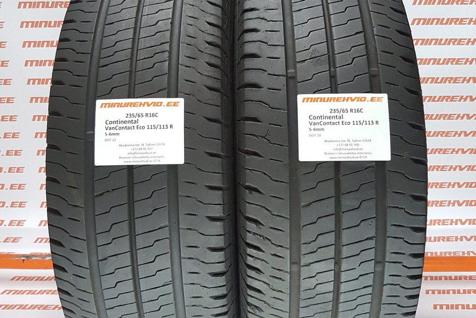 Used summer tire 235/65R16 Continental VanContact Eco 115/113 R