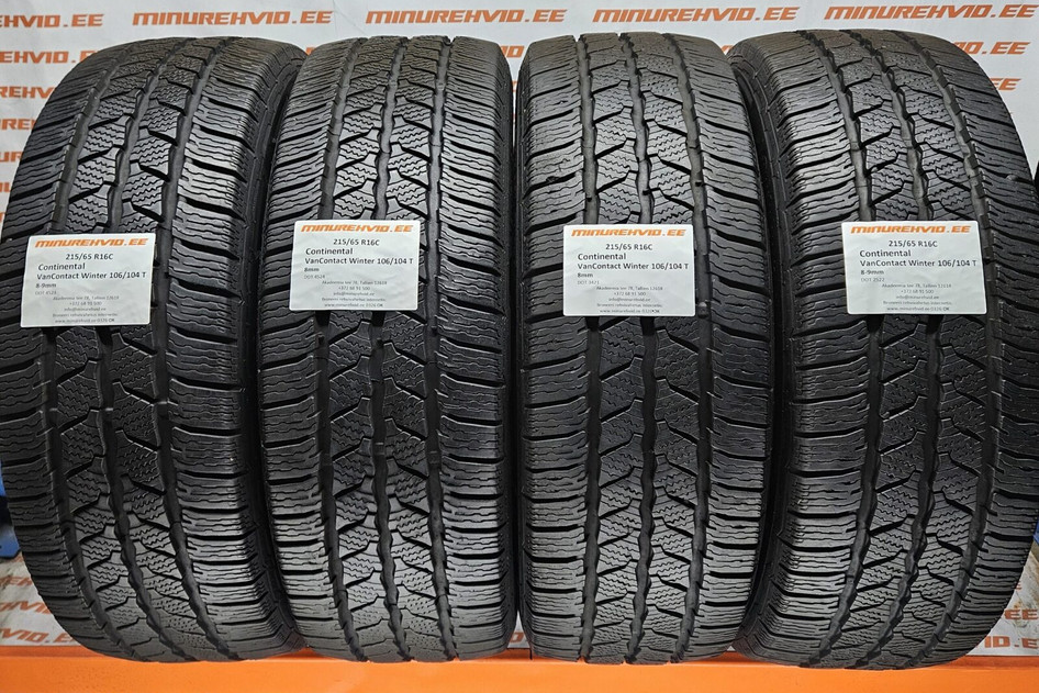 Used studless winter tire 215/65R16 Continental VanContact Winter 106/104 T