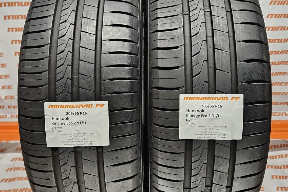 Kasutatud suverehv 205/55R16 Hankook Kinergy Eco 2 91/H