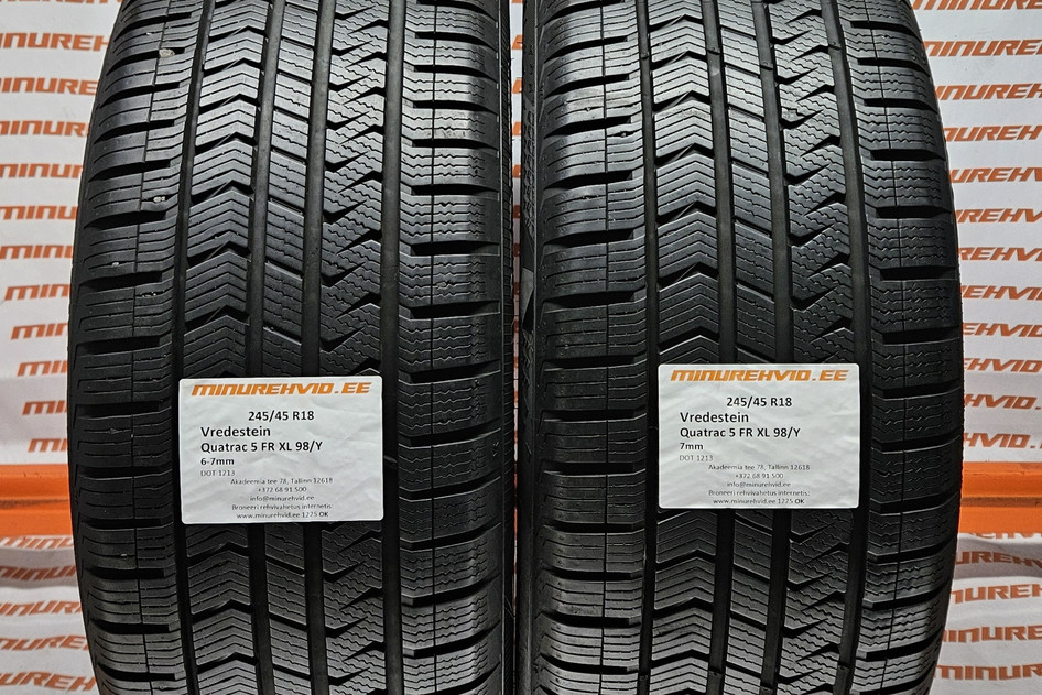 Used studless winter tire 235/45R18 Vredestein Quatrac 5 FR XL 98/Y