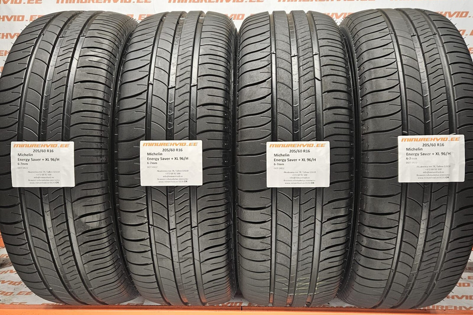 Подержанный летняя шина 205/60R16 Michelin Energy Saver + XL 96/H 0422
