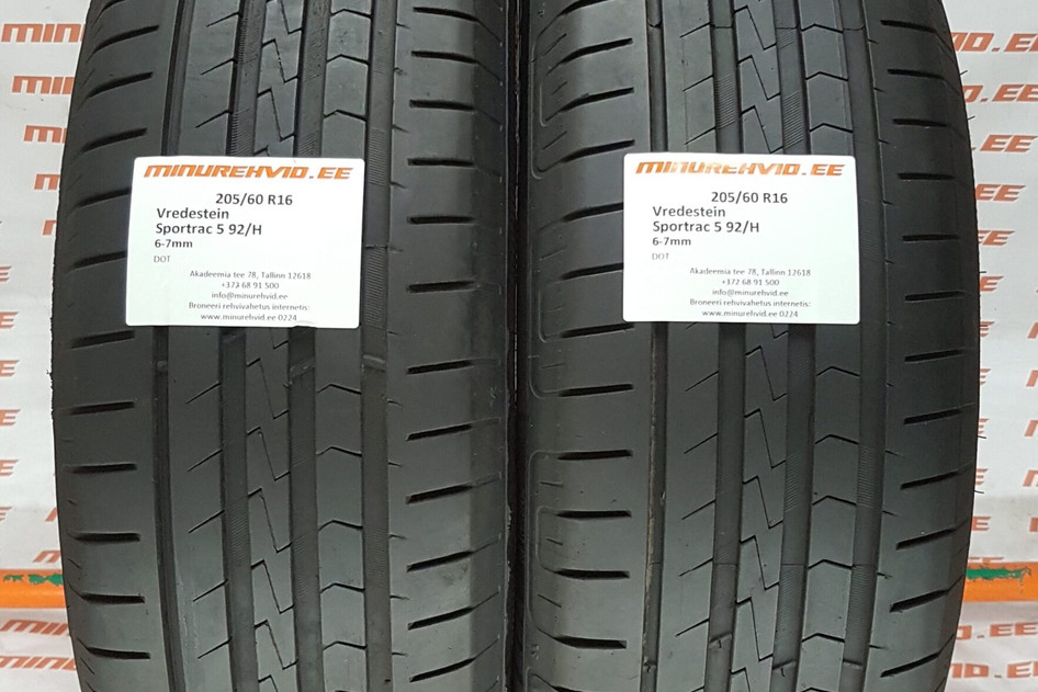 Used summer tire 205/60R16 Vredestein Sportrac 5 92/H