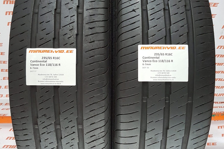 Used summer tire 235/65R16 Continental Vanco Eco 118/116 R