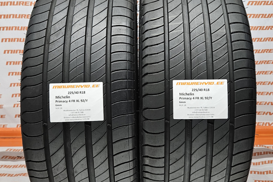 Used summer tire 225/40R18 Michelin Primacy 4 FR XL 92/Y