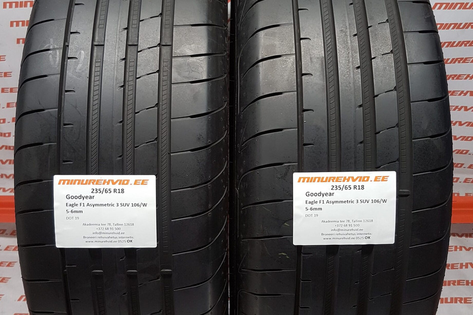 Used summer tire 235/65R18 GoodYear Eagle F1 Asymmetric 3 SUV 106/W