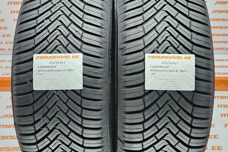 Kasutatud suverehv 215/55R17 Continental AllSeasonContact XL 98/V