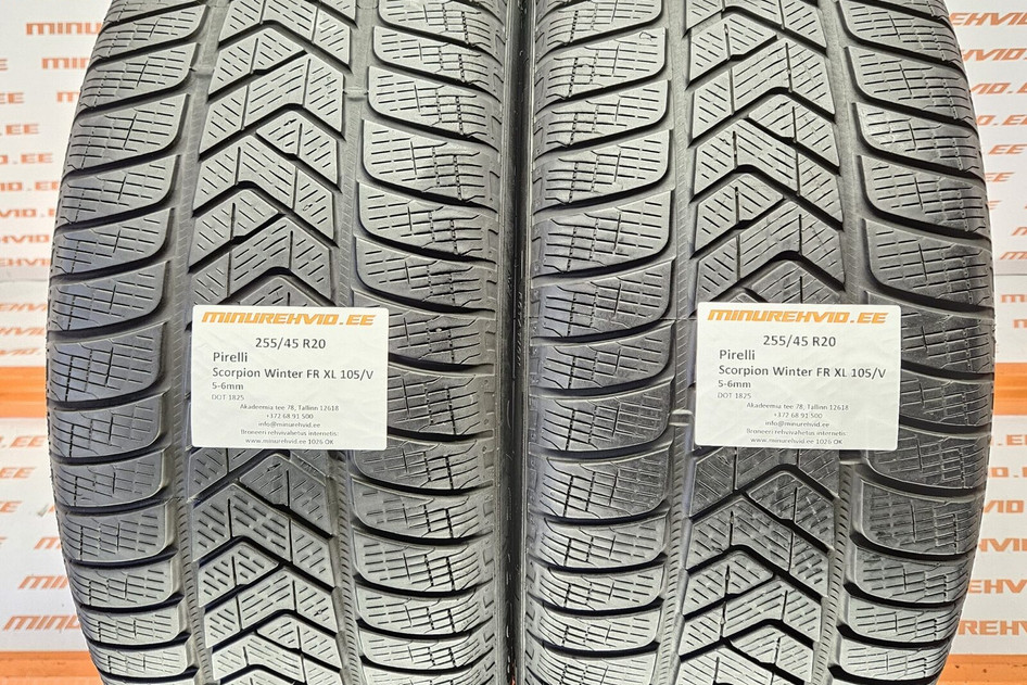 Подержанный нешипованная шина 255/45R20 Pirelli Scorpion Winter FR XL 105/V