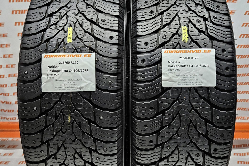 Used studded tire 215/60R17 Nokian Hakkapeliitta C4 109/107R