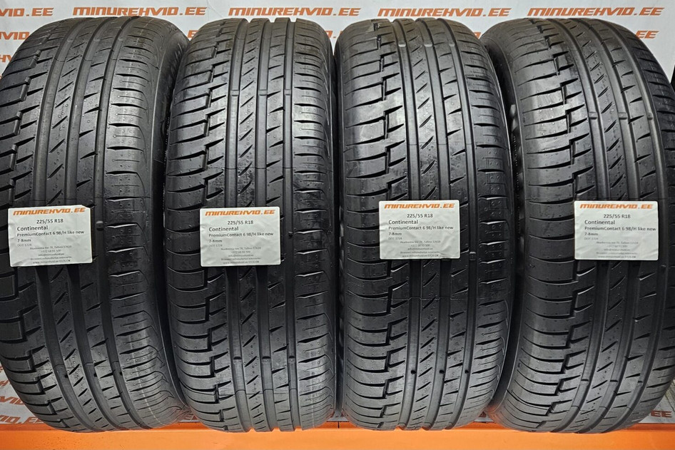 Lietots summer tire 225/55R18 Continental PremiumContact 6 98/H like new 1