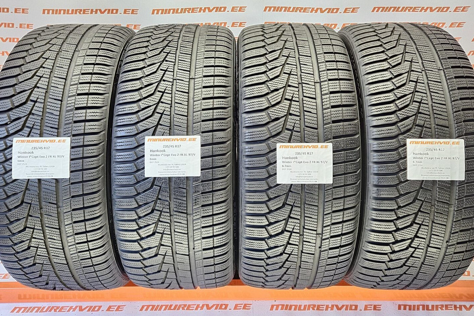 Подержанный нешипованная шина 235/45R17 Hankook Winter I*Cept Evo 2 FR XL 97/V