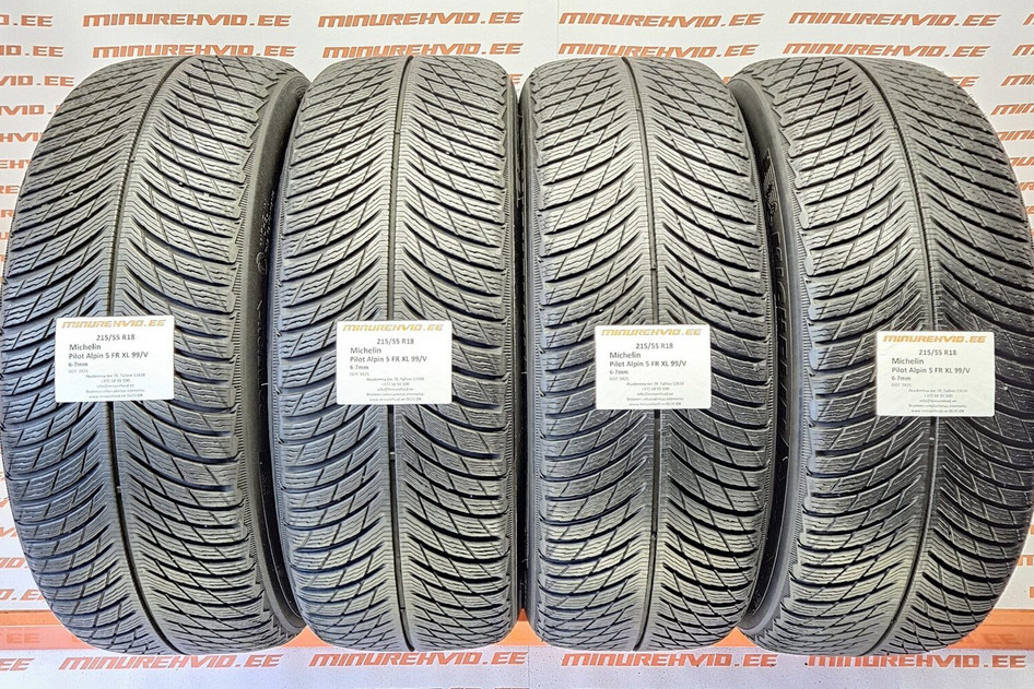Kasutatud lamellrehv 215/55R18 Michelin Pilot Alpin 5 FR XL 99/V
