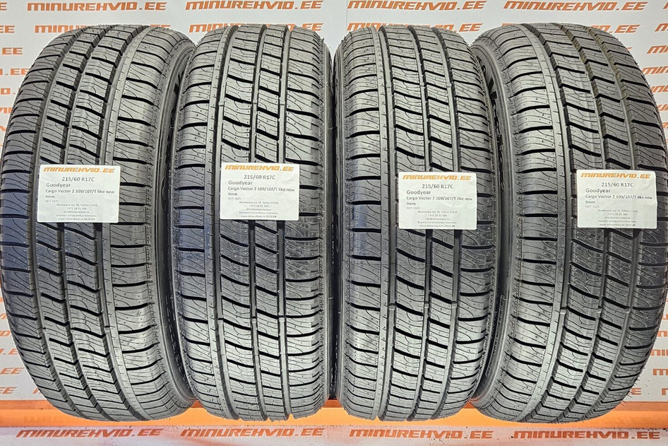 Kasutatud lamellrehv 215/60R17 GoodYear Cargo Vector 2 109/107/T like new