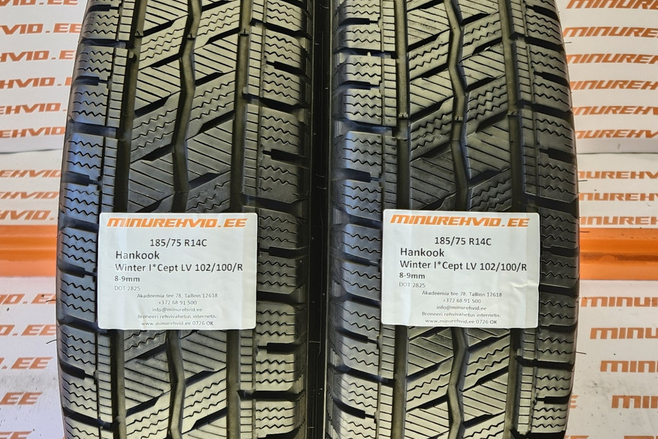 Used studless winter tire 185/75R14 Hankook Winter I*Cept LV 102/100/R
