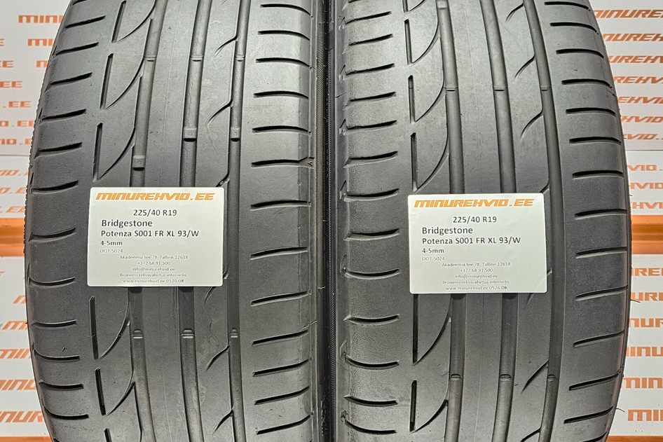Kasutatud suverehv 225/40R19 Bridgestone Potenza S001 FR XL 93/W