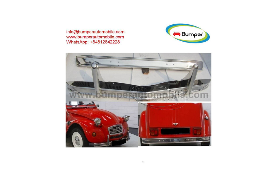 Citroen 2CV year 1948 to 1990 bumpers classic car