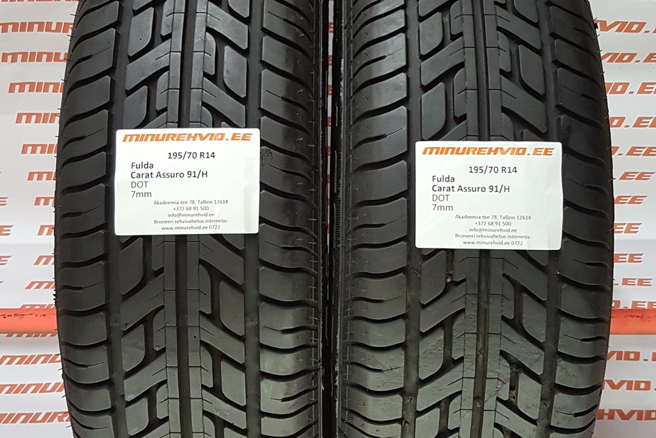 Kasutatud suverehv 195/70R14 Fulda Carat Assuro 91/H