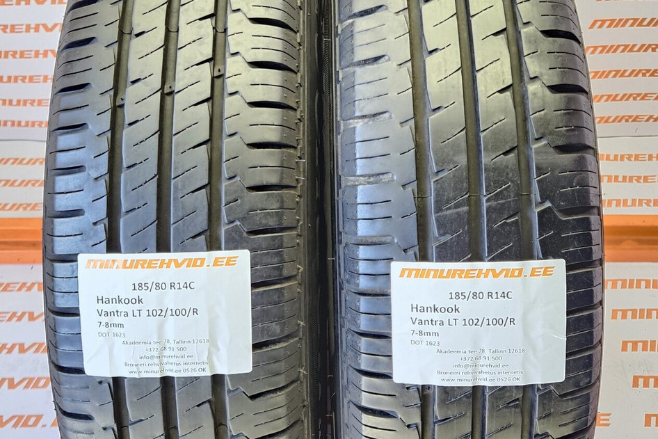 Used summer tire 185/80R14 Hankook Vantra LT 102/100/R