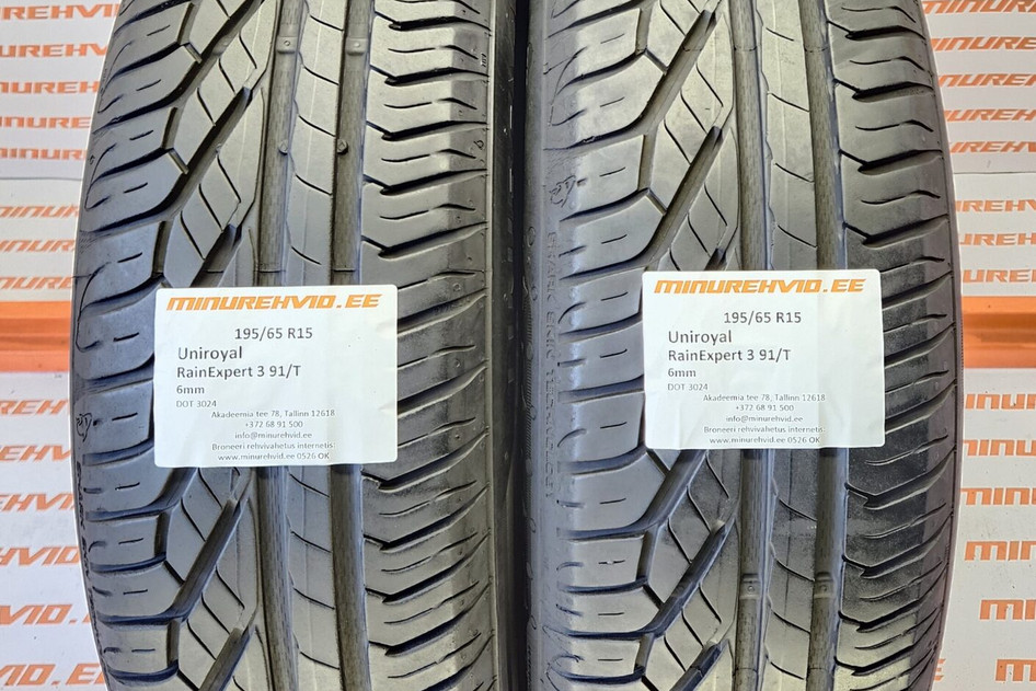 Kasutatud suverehv 195/65R15 Uniroyal RainExpert 3 91/T