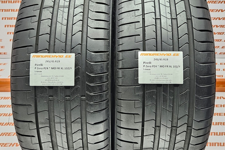 Lietots summer tire 245/45R19 Pirelli P Zero PZ4 * MO FR XL 102/Y 5224