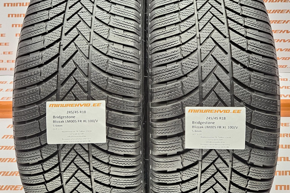 Подержанный нешипованная шина 245/45R18 Bridgestone Blizzak LM005 FR XL 100/V