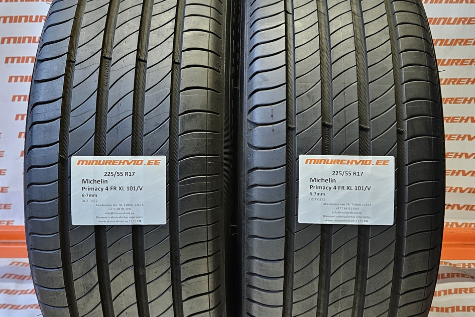 Used summer tire 225/55R17 Michelin Primacy 4 FR XL 101/V 0322