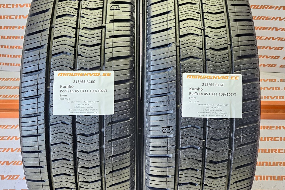 Kasutatud lamellrehv 215/65R16 Kumho PorTran 4S CX11 109/107/T