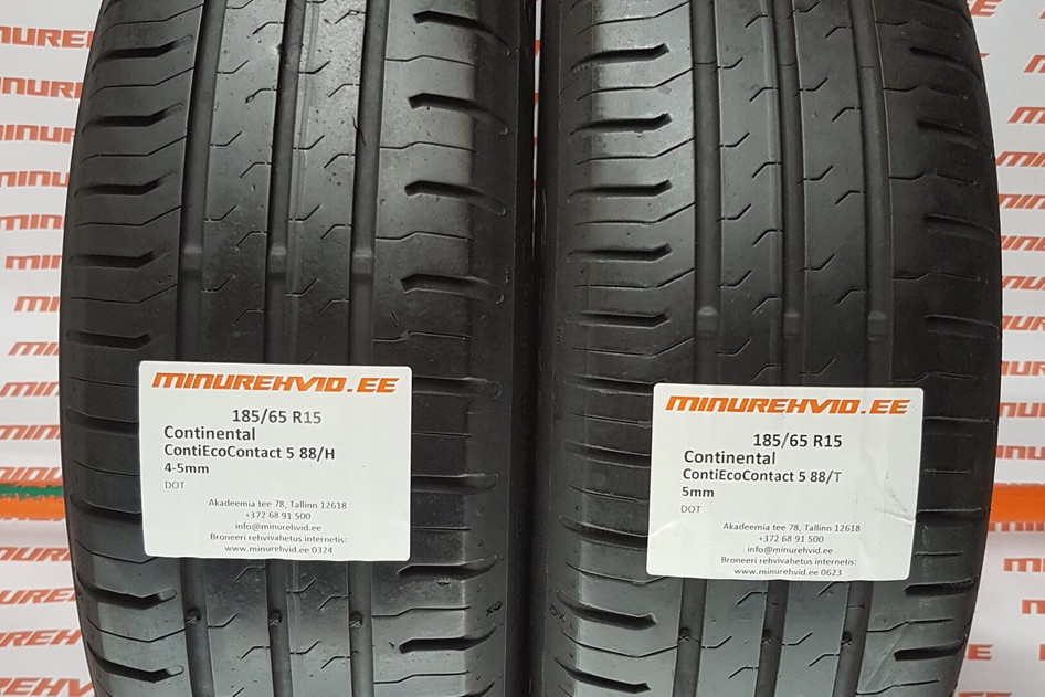 Used summer tire 185/65R15 Continental ContiEcoContact 5 88/H/T