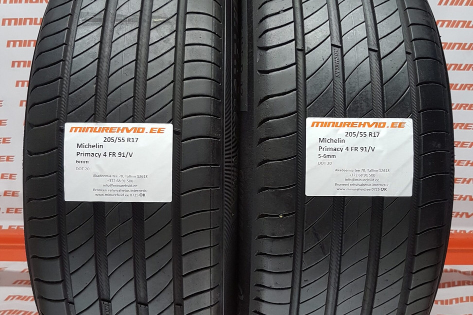 Kasutatud suverehv 205/55R17 Michelin Primacy 4 FR 91/V
