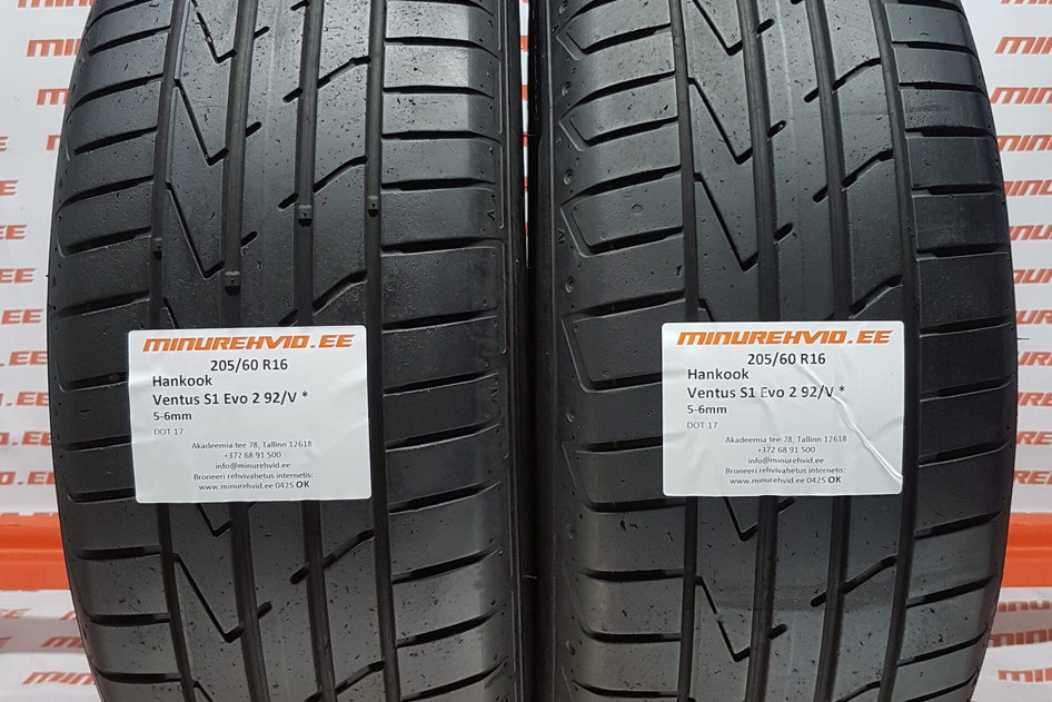 Kasutatud suverehv 205/60R16 Hankook Ventus S1 Evo 2 92/V *