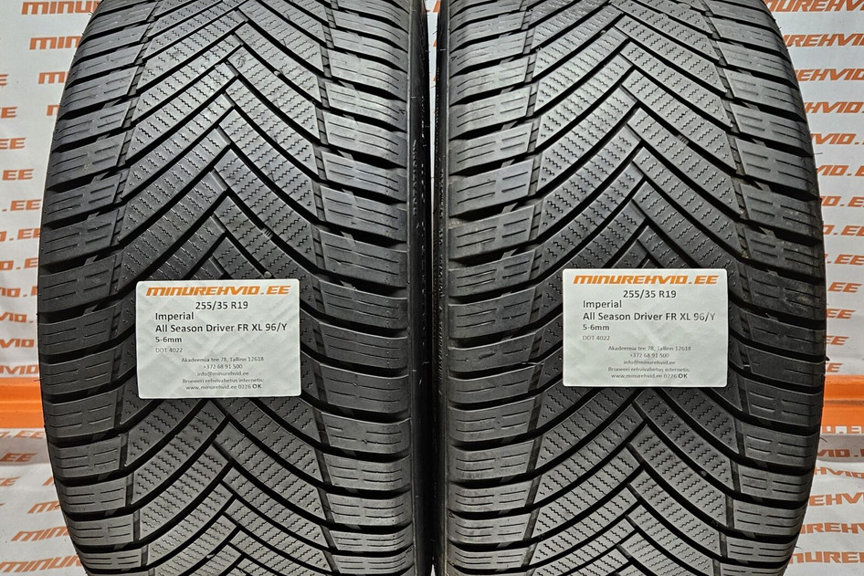 Kasutatud lamellrehv 255/35R19 Imperial All Season Driver FR XL 96/Y