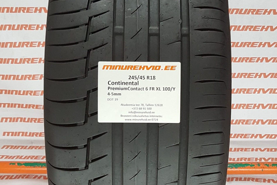 Kasutatud suverehv 245/45R18 Continental PremiumContact 6 FR XL 100/Y