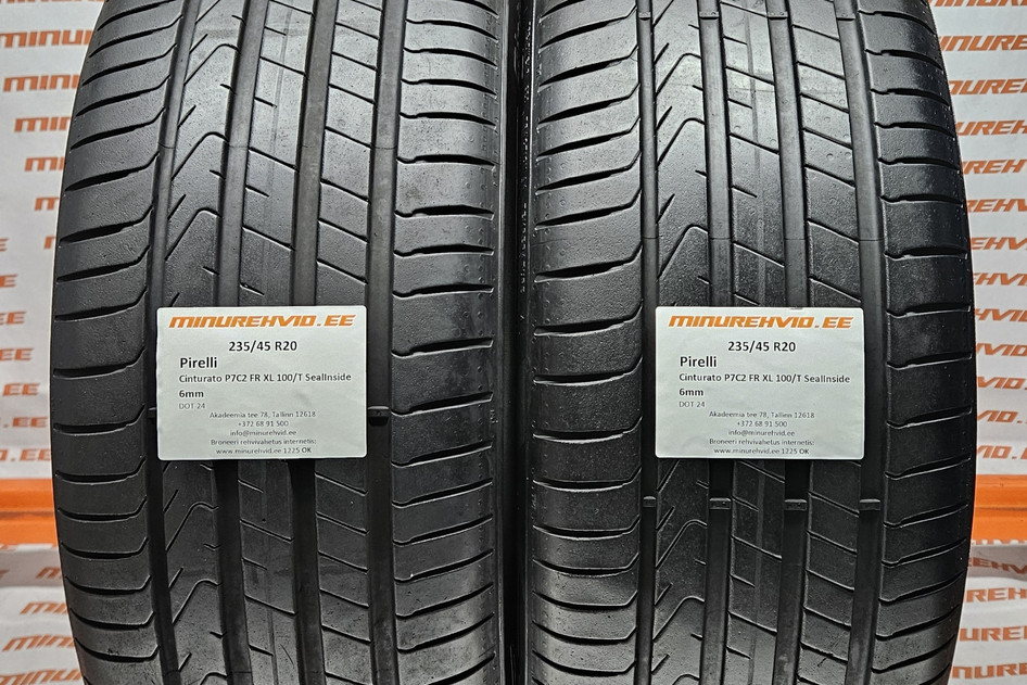 Used summer tire 235/45R20 Pirelli Cinturato P7C2 FR XL 100/T Seal Inside