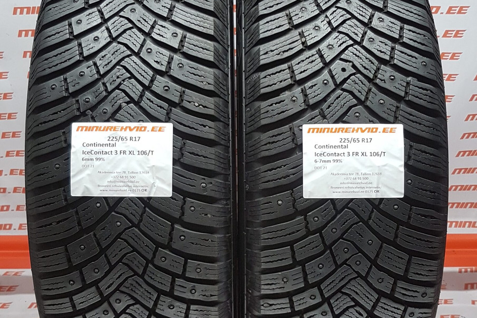 Kasutatud naastrehv 225/65R17 Continental IceContact 3 FR XL 106/T