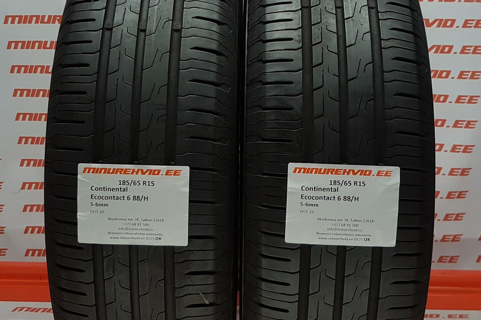 Kasutatud suverehv 185/65R15 Continental EcoContact 6 88/H/T