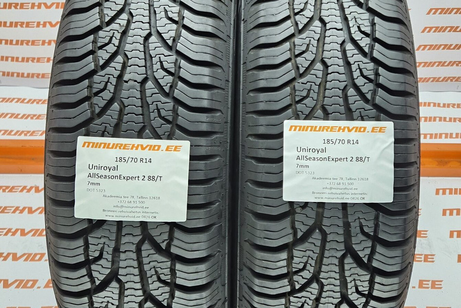 Used studless winter tire 185/70R14 Uniroyal AllSeasonExpert 2 88/T