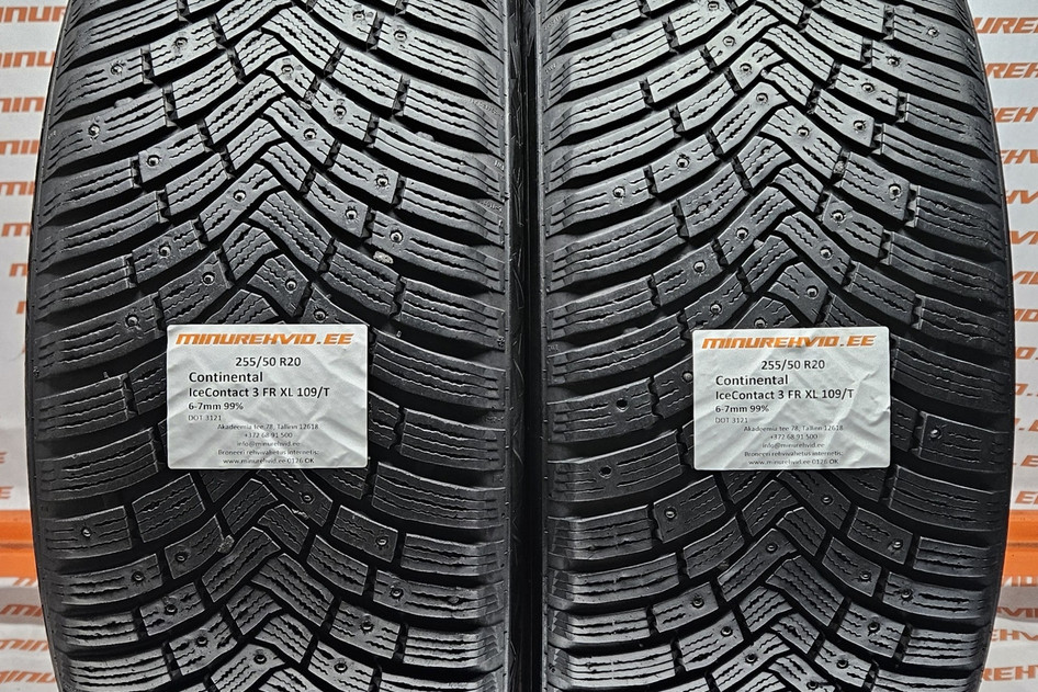 Kasutatud naastrehv 255/50R20 Continental IceContact 3 FR XL 109/T