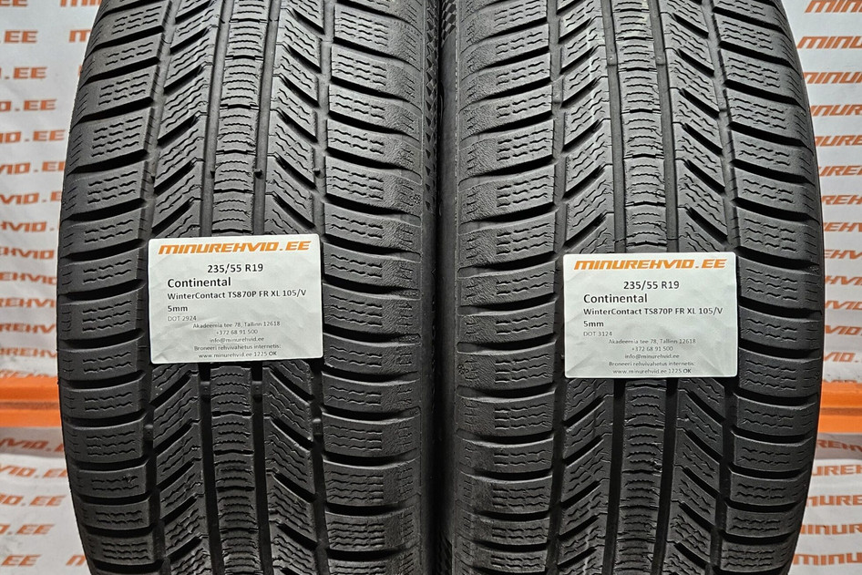 Used studless winter tire 235/55R19 Continental WinterContact TS870P FR XL 105/V