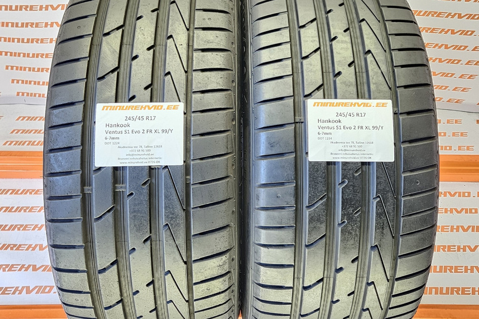 Used summer tire 245/45R17 Hankook Ventus S1 Evo 2 FR XL 99/Y