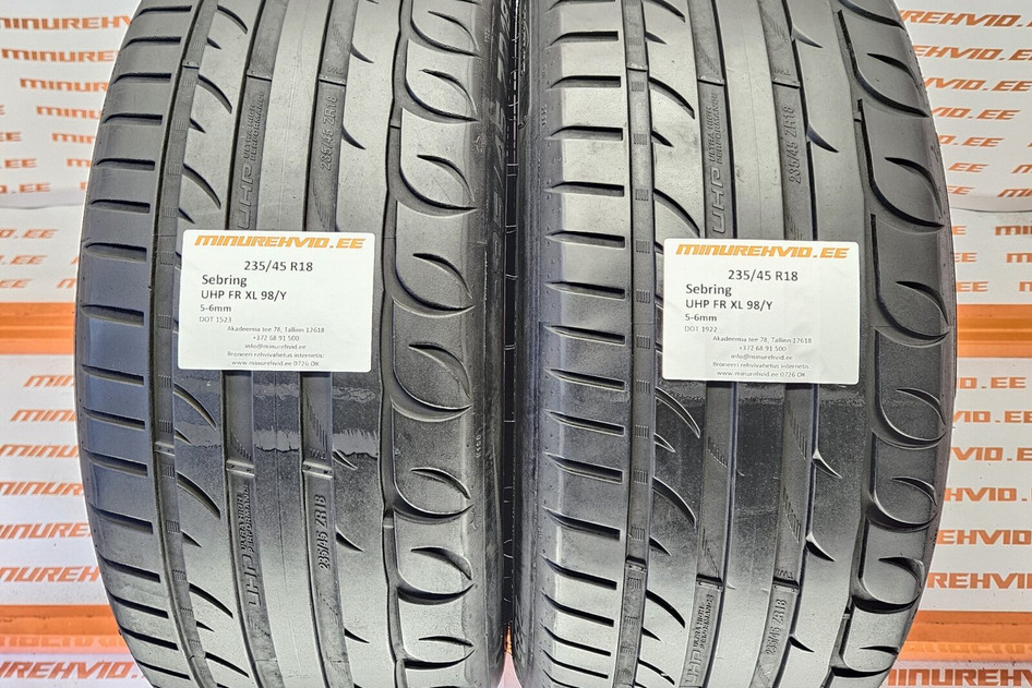 Used summer tire 235/45R18 UHP FR XL 98/Y 1922 + 1523