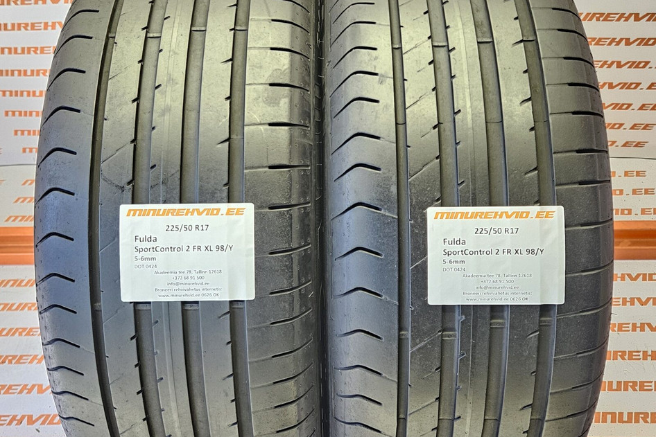 Kasutatud suverehv 225/50R17 Fulda SportControl 2 FR XL 98/Y