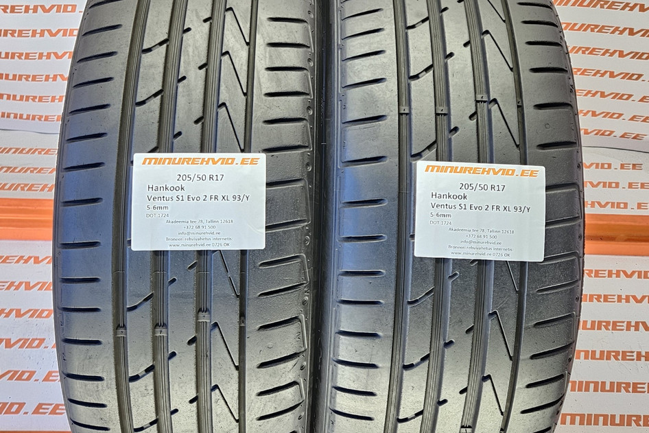 Used summer tire 205/50R17 Hankook Ventus S1 Evo 2 FR XL 93/Y