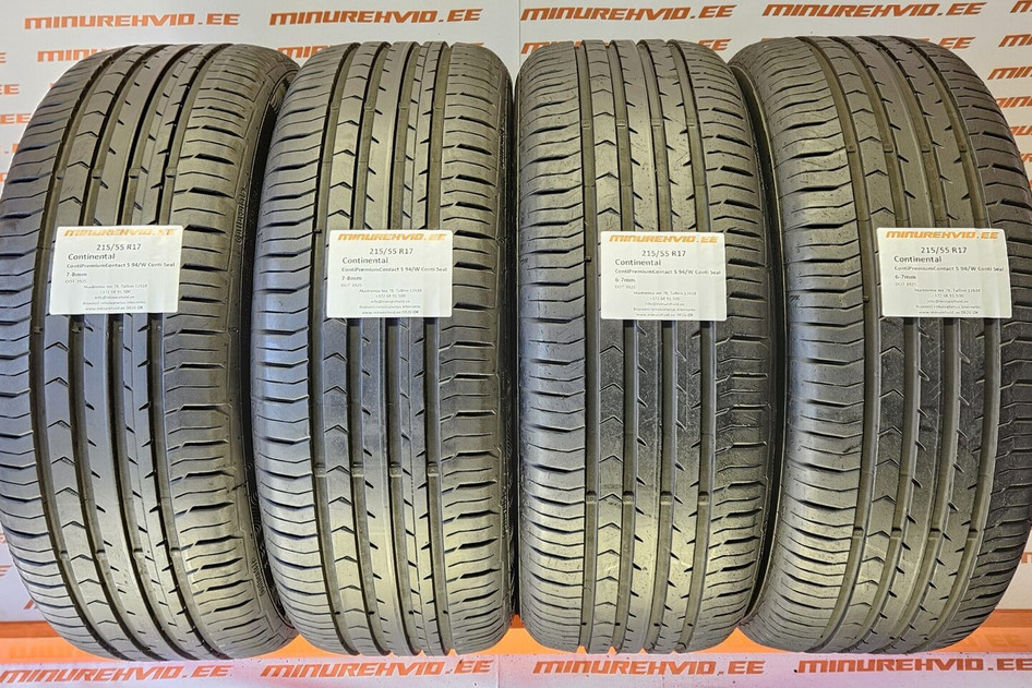 Kasutatud suverehv 215/55R17 Continental ContiPremiumContact 5 94/W Conti Seal