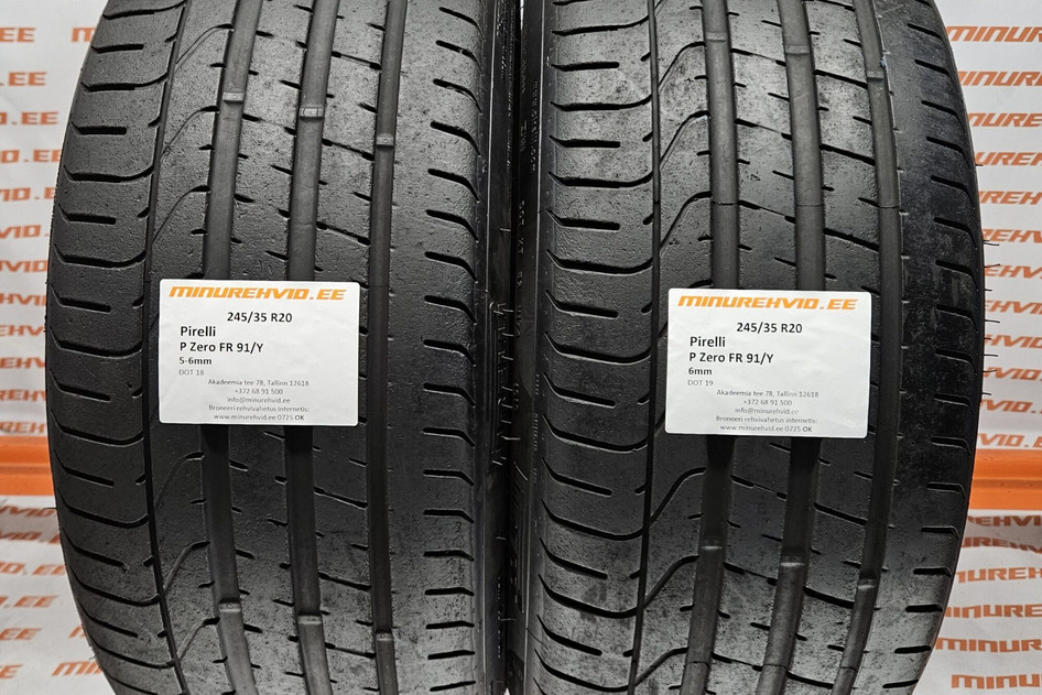 Used summer tire 245/35R20 Pirelli P Zero FR 91/Y