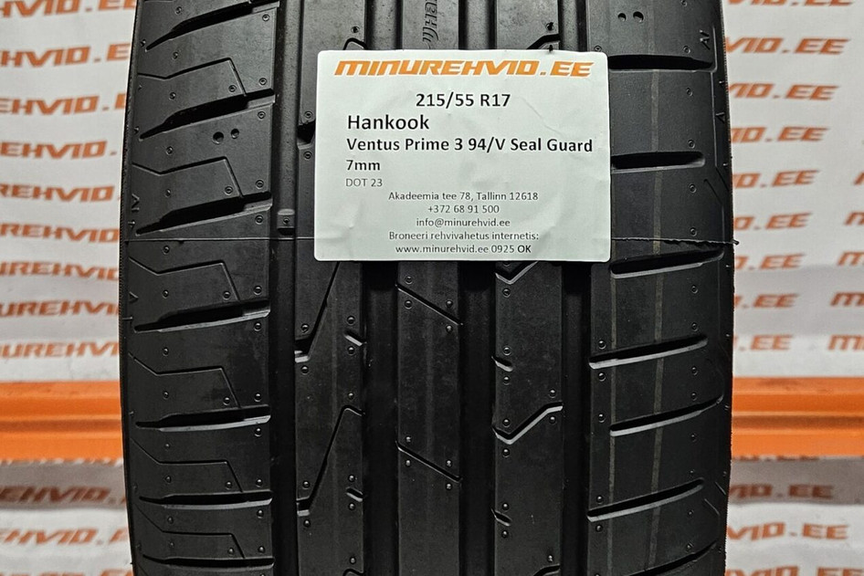 Kasutatud suverehv 215/55R17 Hankook Ventus Prime 3 94/V Seal Guard.